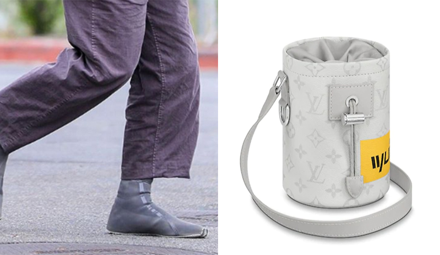 Yeezy Scuba Boot/LV Chalk Nano Bag
