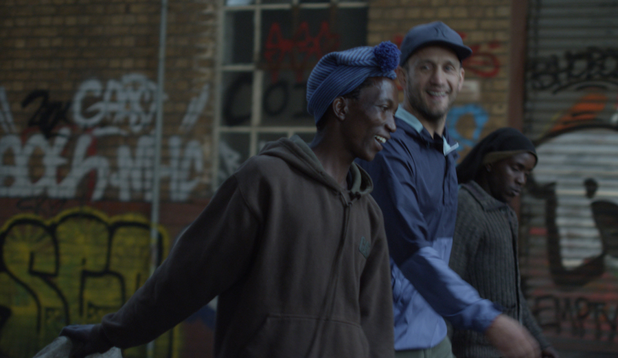 Frank Solomon and Mokete Mokete in Newtown Johannesburg