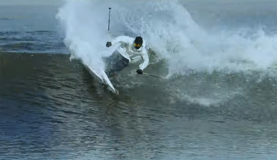 Here's a Behind-the-Scenes Look at How Candide Thovex Skied a Wave Park