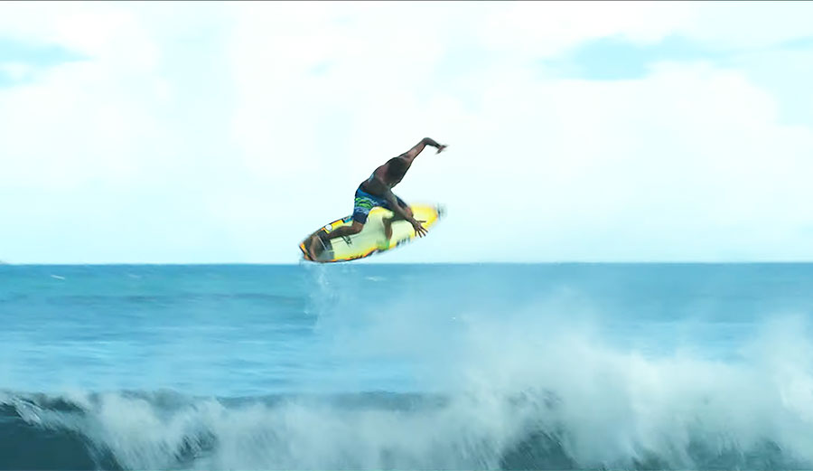 Filipe Toledo surfing Lakey Peak
