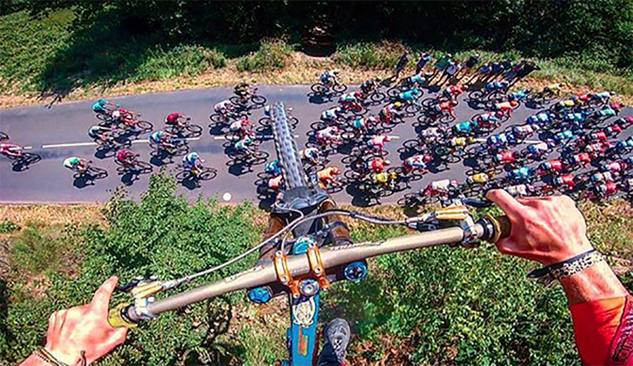 This Might Be the Greatest Tour De France Road Gap Ever