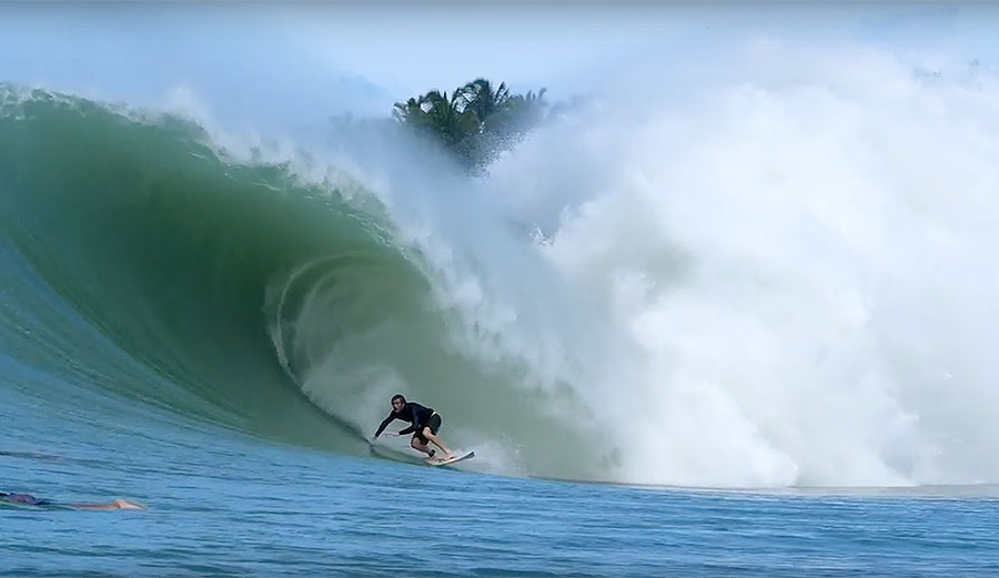 Laurie Towner surfing Nias Indonesia