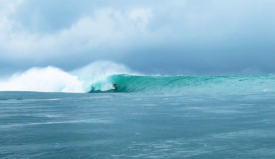 Mitch Parko surfing in Indonesia