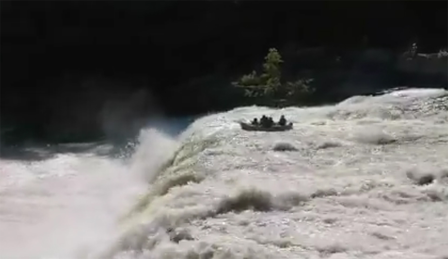 Rafting Gone Wrong: 6 People in Unguided Raft Send Waterfall Unintentionally