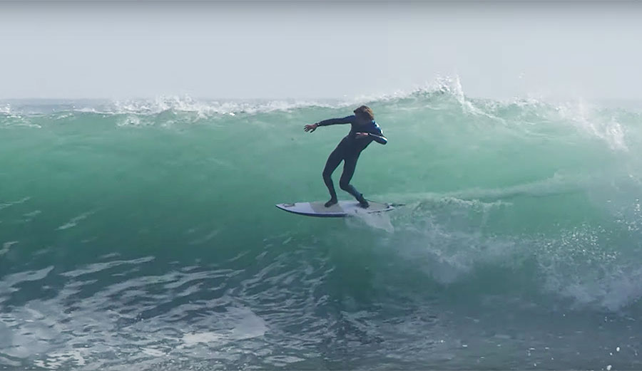 Timmy Reyes surfing New Zealand