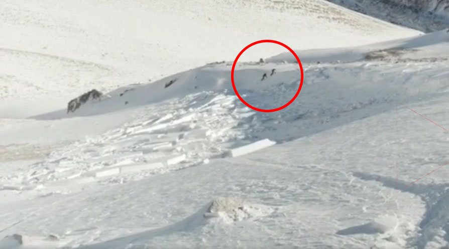 Footage of Travis Rice Barely Skirting 'Mini' Avalanche Emerges From Chile