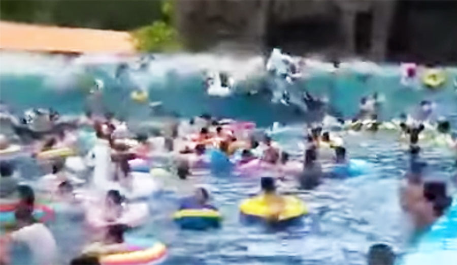 wave pool malfunction in china
