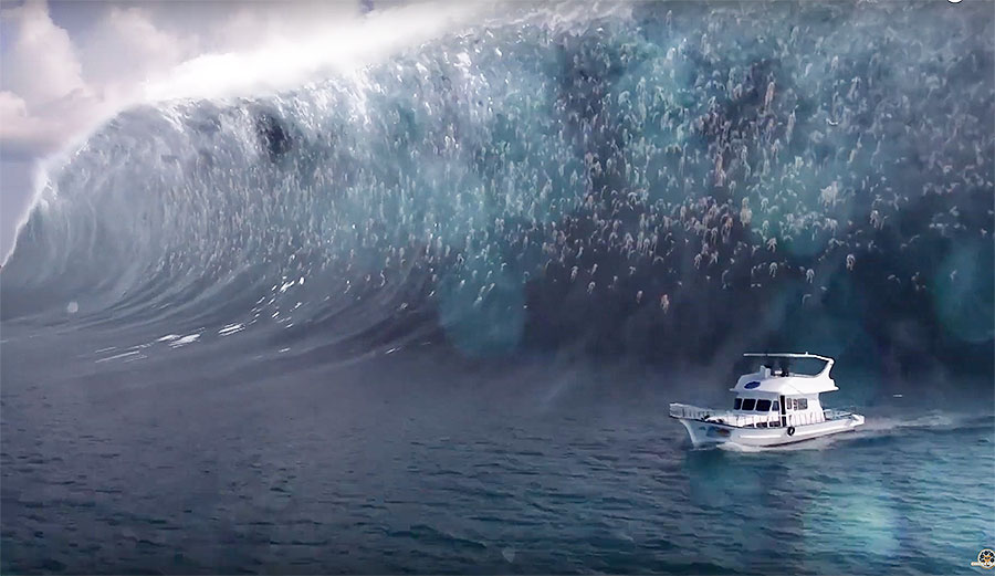 zombie tidal wave