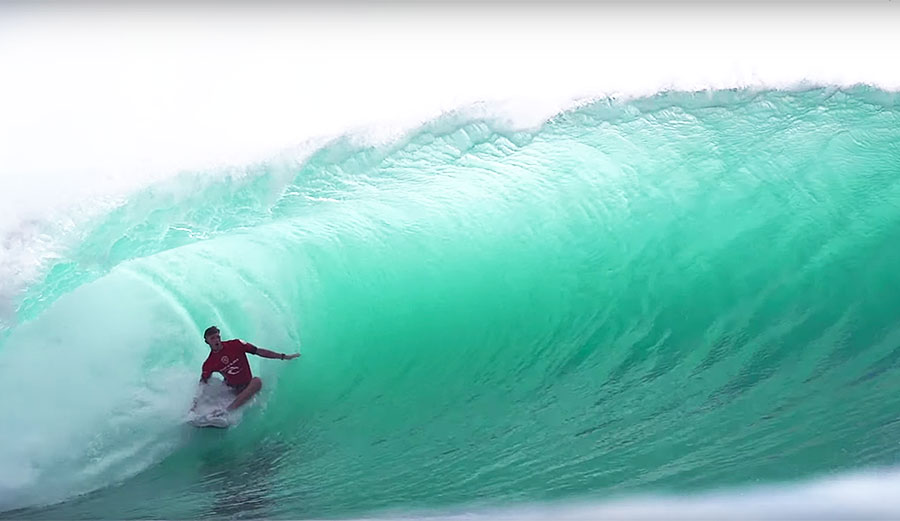 Nathan Florence surfing Padang Padang