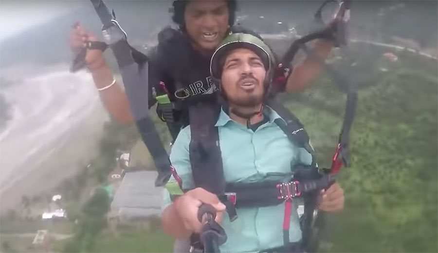 Paraglider in India
