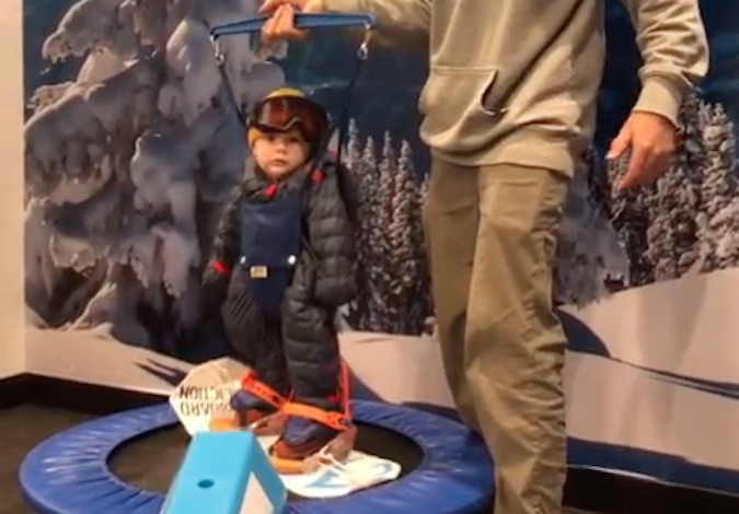 Check Out This Dad Teaching His 6-Month-Old to Snowboard