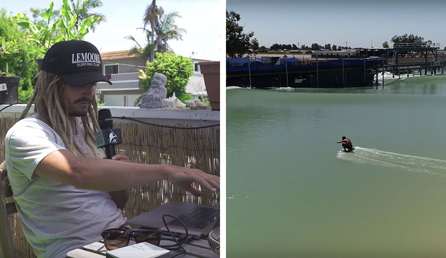 Austin Keen skimboarding Kelly Slater Surf Ranch