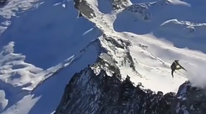 Matthias Giraud Tried to Ski-Base Jump Off the Matterhorn and It Went Horribly Wrong