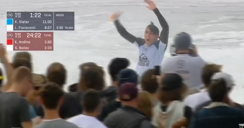 Leo Fioravanti Was Pretty Fired Up When He Beat Kelly Slater at the Quiksilver Pro France