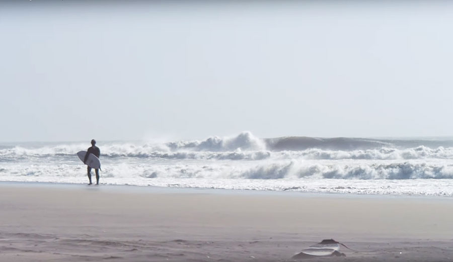 Matt Bromley surfing Skeleton Bay
