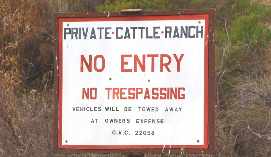 Hollister Ranch sign