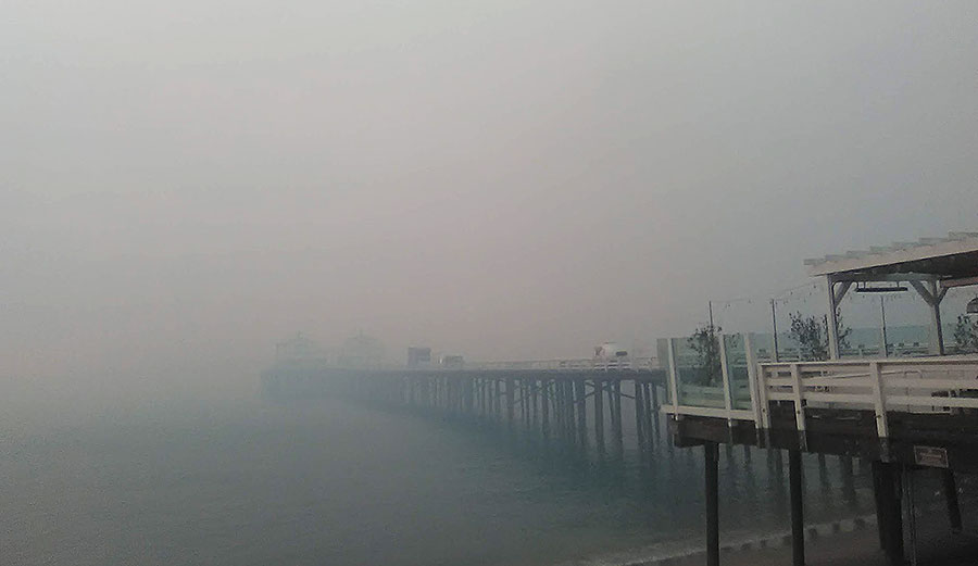 Malibu Pier Woolsey Fire
