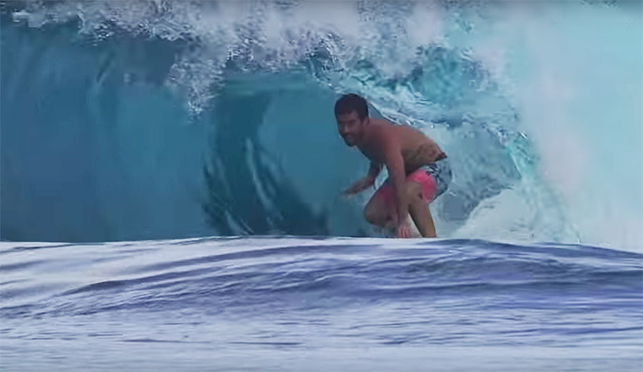 Mason Ho surfing