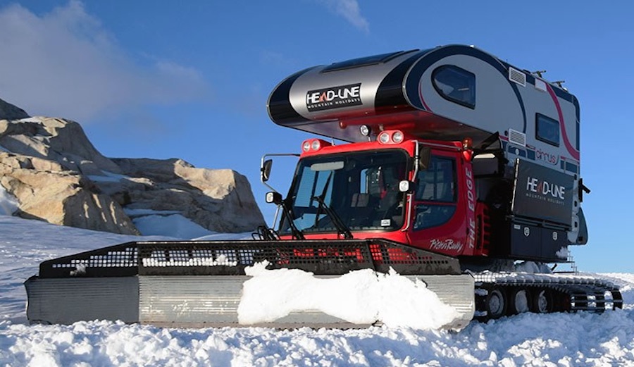 This Snowcat-Camper Is a Backcountry Dream for Snowboarders and Skiers