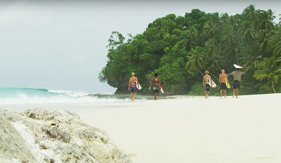 A surf trip with Ethan Ewing, Creed McTaggart, Kai Hing, Mega Artana, and Tai “Buddha” Graham.