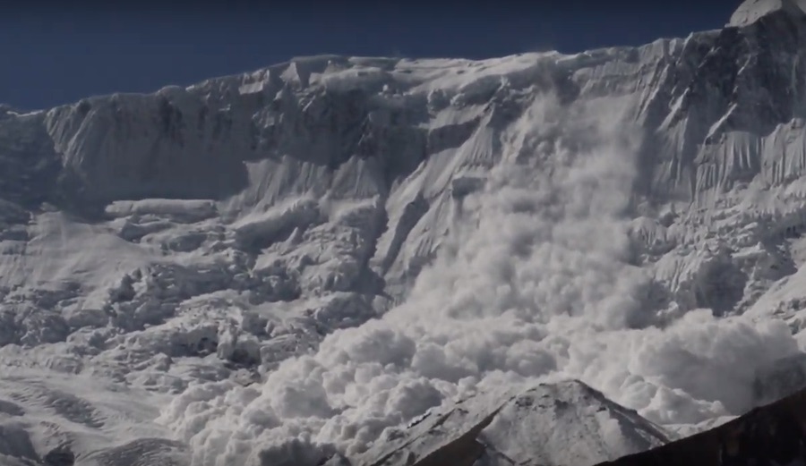 Himalayan Avalanche Caught on Film Is Absolutely Massive