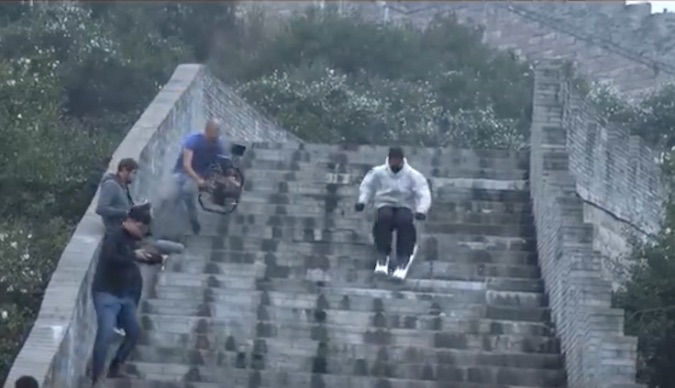 These Outtakes of Candide Thovex Skiing the Great Wall of China Are Fantastic