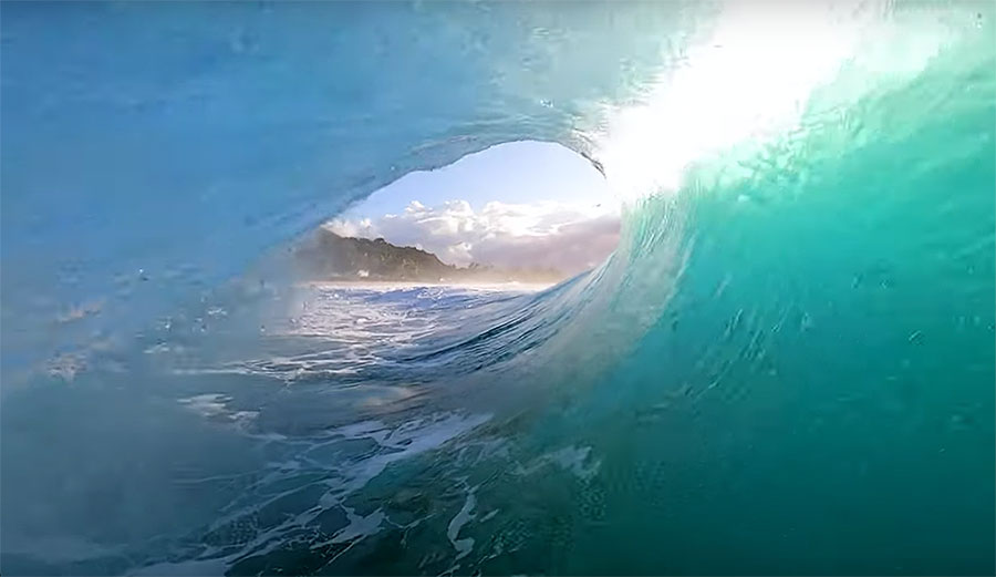 Nathan Florence surfing at Backdoor