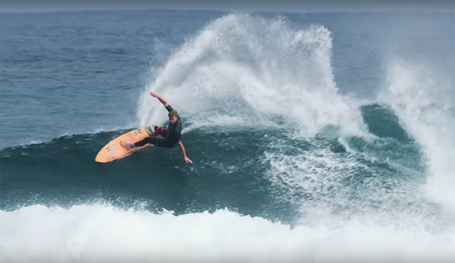 John John Florence surfing