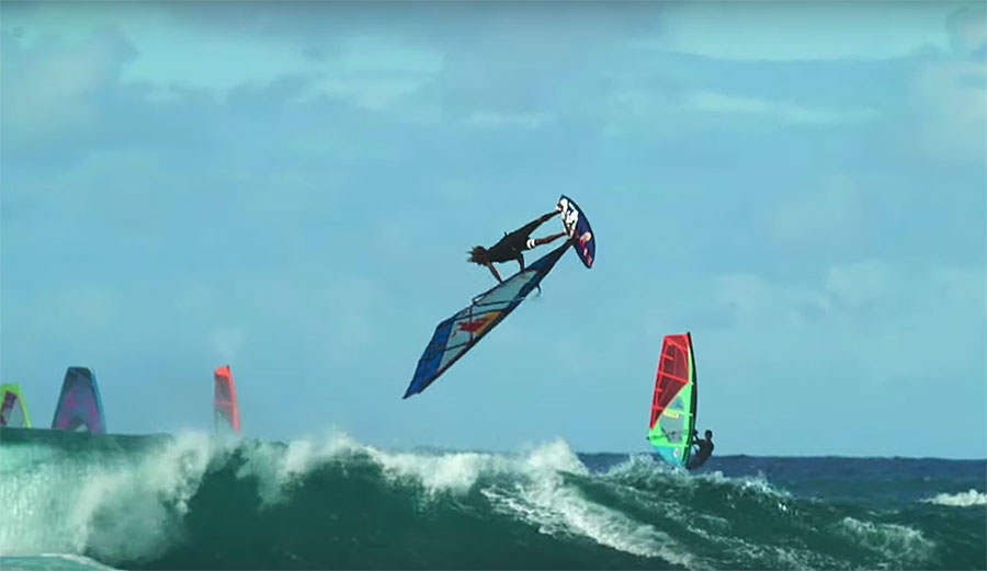 Kai Lenny windsurfing