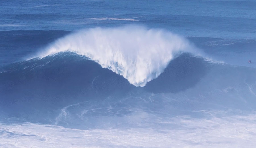 Nazare big wave surfing