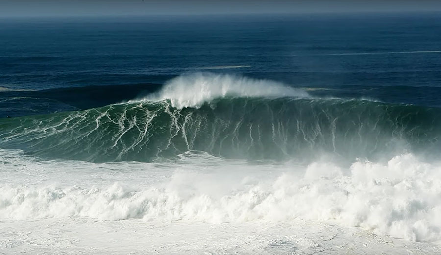 Nazare big wave surfing