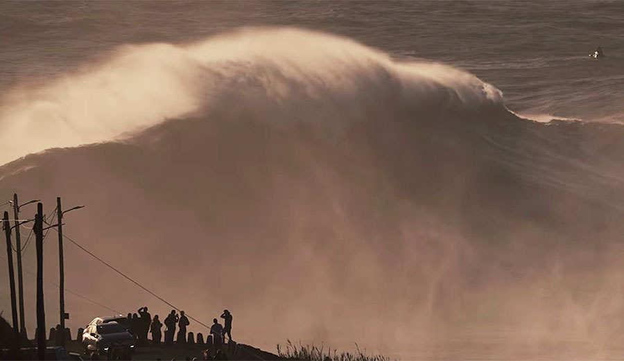 Nazare big wave surfing