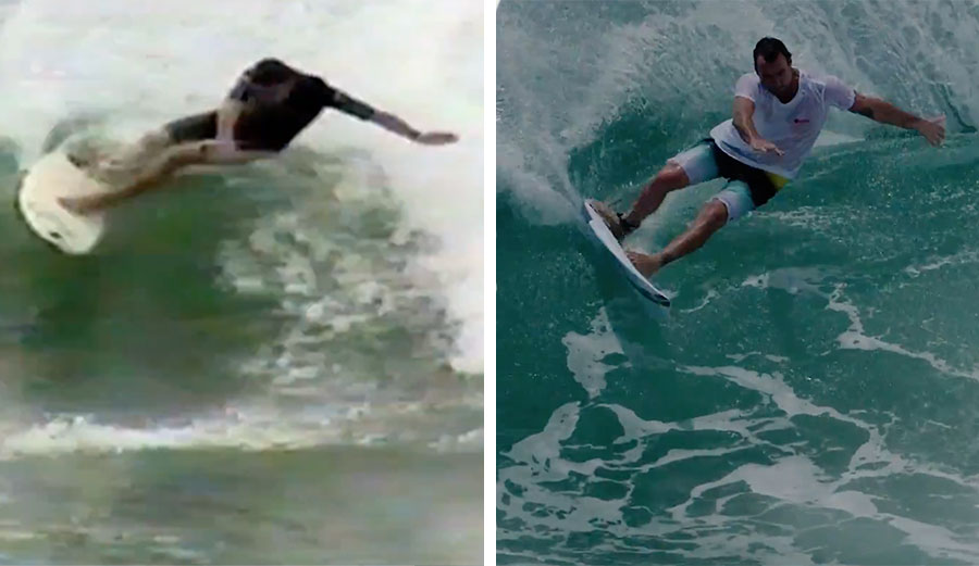 Joel Parkinson surfing