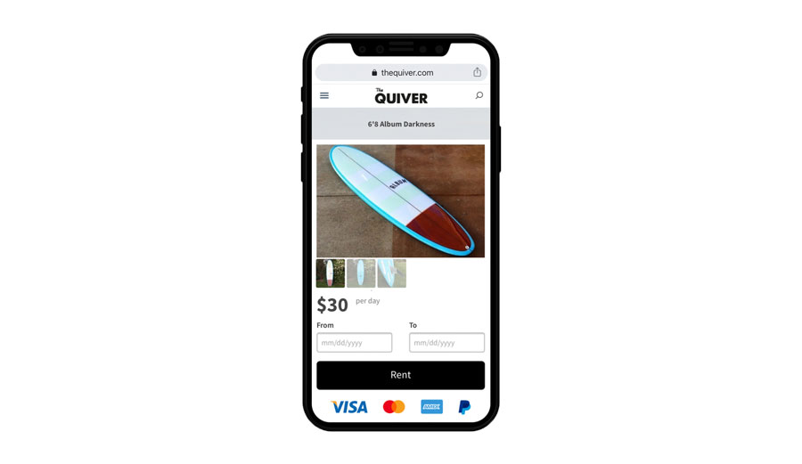 The Quiver surfboard rental