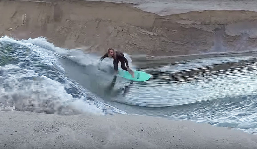 Blair Conklin River wave surfing