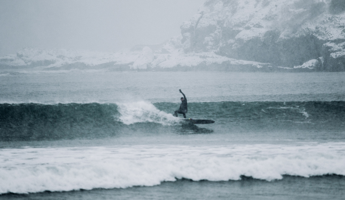 surfing in the snow,
