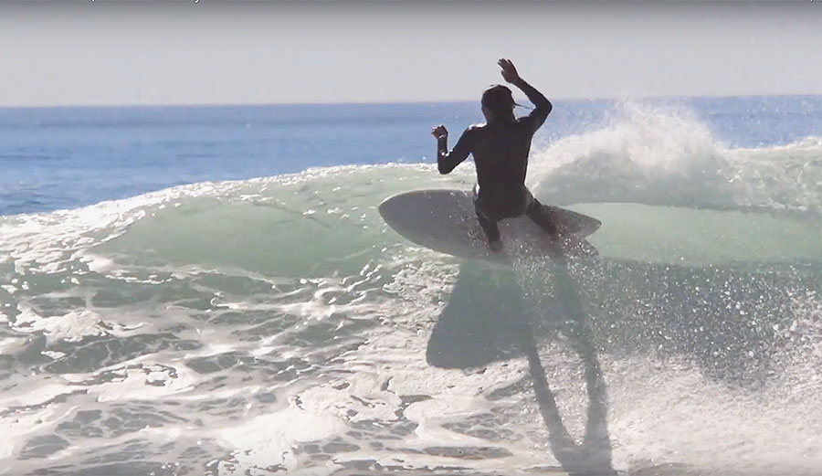 Derrick Disney surfing