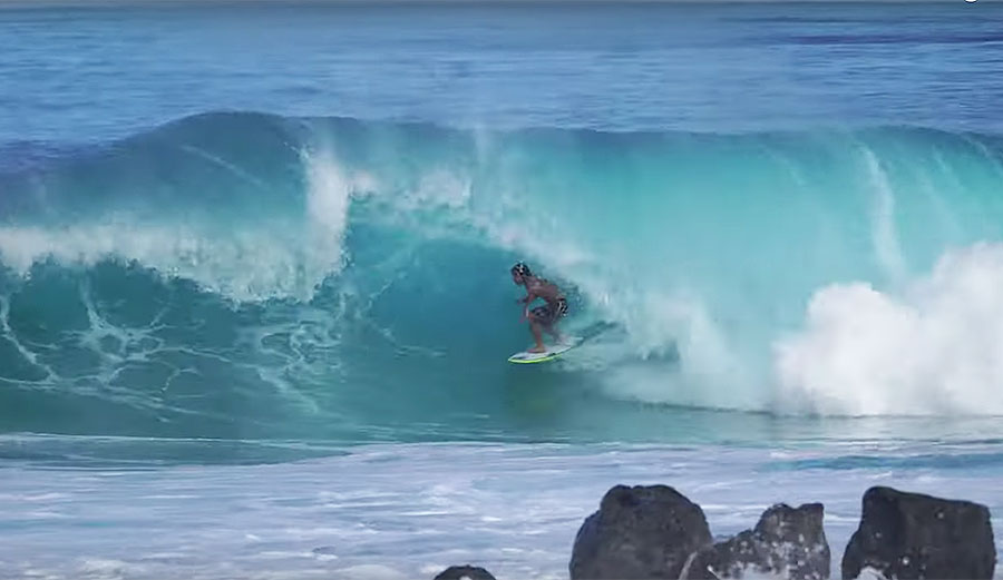 Mason Ho surfing