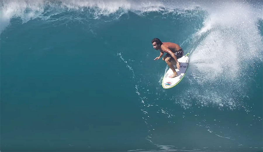 Mason Ho surfing