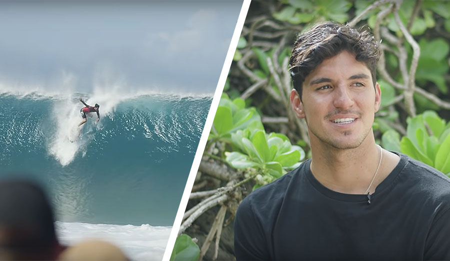 Gabriel Medina surfing
