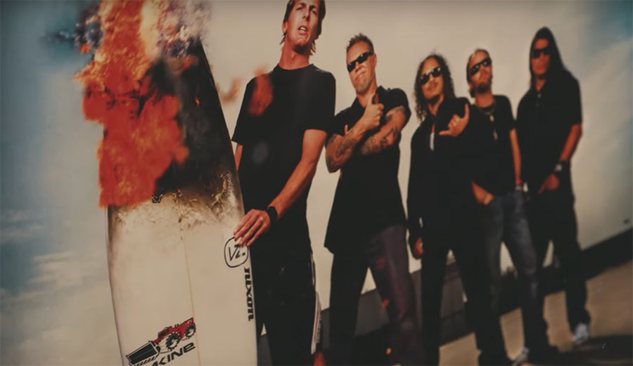 Andy Irons and Metallica