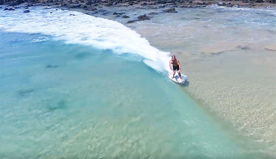 Surfing at Noosa Heads, Australia
