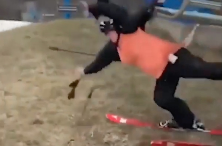 This Is How You Get Absolutely Trucked by a Ski Lift