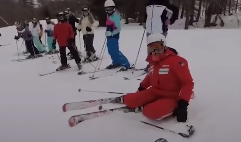 Watch This European Ski Instructor Lose Her Mind After Newbie Crashes Into Her