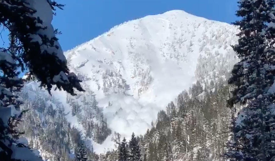 Check Out This Massive Avalanche Caught on Video Near Jackson Hole