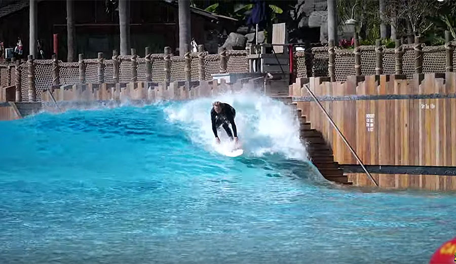 Ben Gravy surfing Typhoon Lagoon
