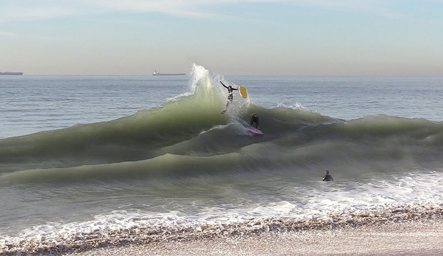 Blair Conklin surfing