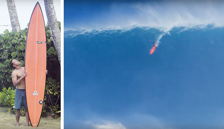 Eli Olson surfer on North Shore of Oahu