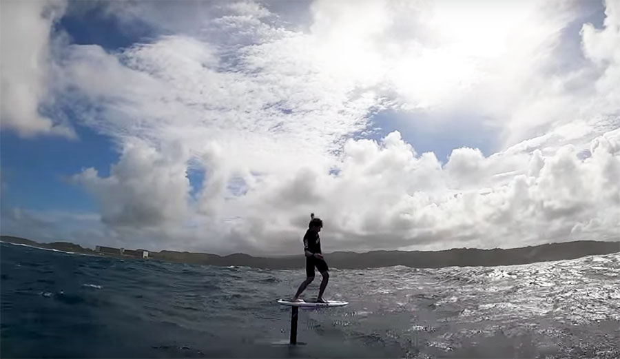 Nathan Florence foil surfing