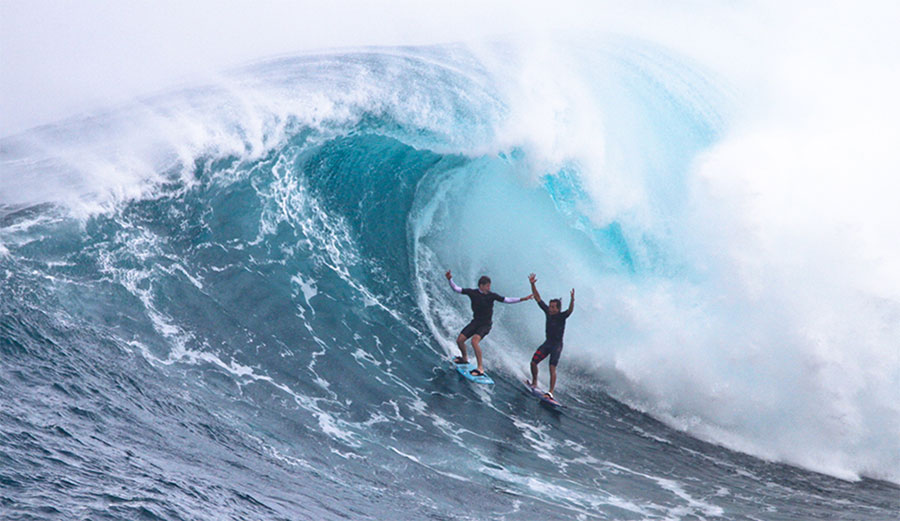 nathan Florence Kai lenny surfing Jaws